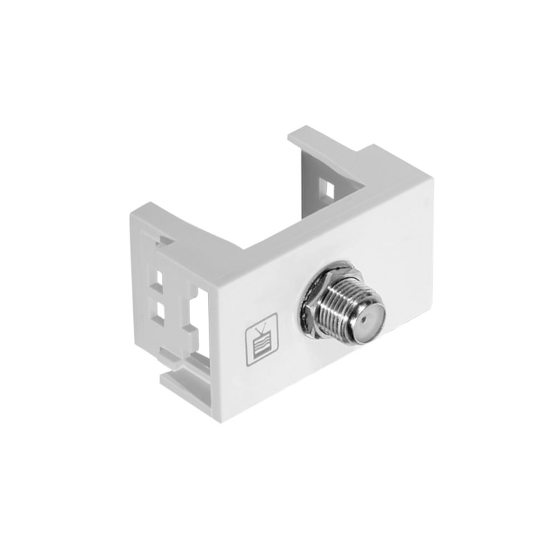 Módulo Tomada Antena TV Coaxial Branco Modulare Fame os melhores preços |  Clique e confira!