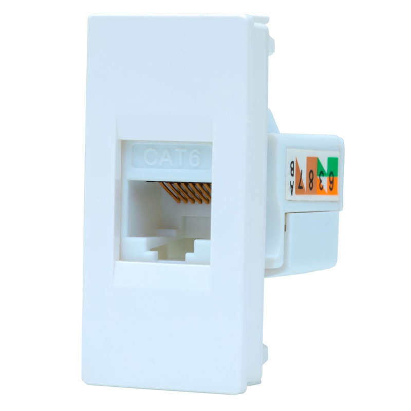 Módulo Unno Rj45 Cat6 Branco Abb