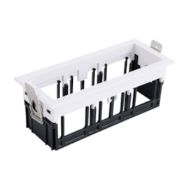 Moldura Tripla Para Modulo Spot Led Tap Branca Nordecor