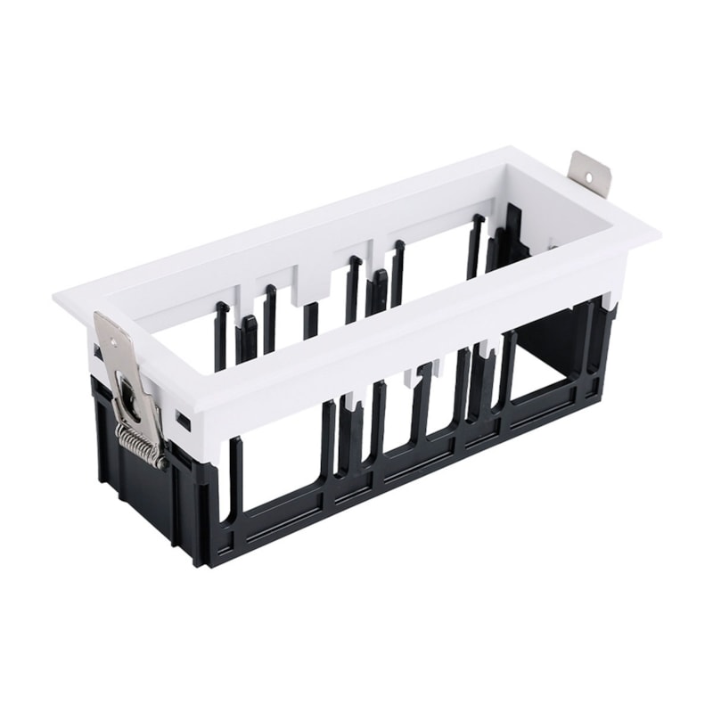 Moldura Tripla Para Modulo Spot Led Tap Branca Nordecor