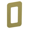 Número Residencial Ouro Escovado 0 – 13cm  Metalmidia