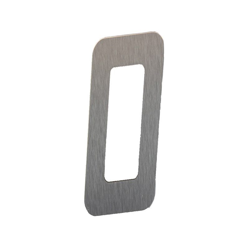 Número Residencial Prata Escovado 0 – 13cm  Metalmidia
