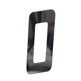 Número Residencial Prata Espelhado 0 – 13cm  Metalmidia