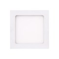 Painel LED de Embutir 6W Luz Branco Frio Quadrado Bivolt Bronzearte