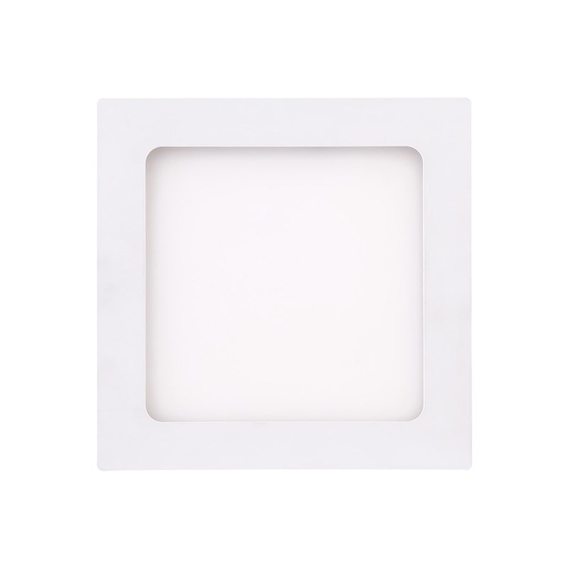 Painel LED de Embutir 6W Luz Branco Frio Quadrado Bivolt Bronzearte