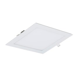 Painel LED de Embutir 6W Luz Branco Quente Quadrado Bivolt Lumepetro