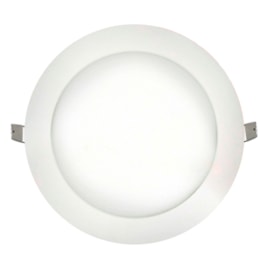 Painel Led Embutir 12W 2700K 720Lm Redondo Branco 17Cm Ourolux