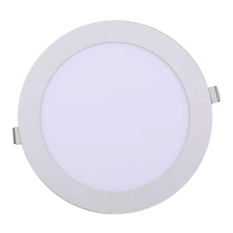 Painel Led Embutir 12w 3000k 960 Lumens Redondo Branco 17cm PE-123RD Eletrorastro