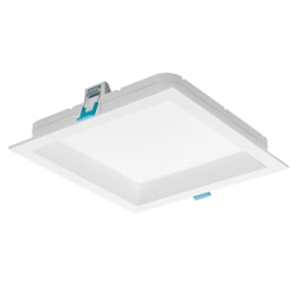 Painel LED Embutir 18w Branco Quente Deep Quadrado Bivolt 1400lm STH8903BR/30 Stella