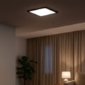 Painel Led Embutir 20w 4000k 2200lm Quadrado Preto 26cm Edge Bivolt Stella