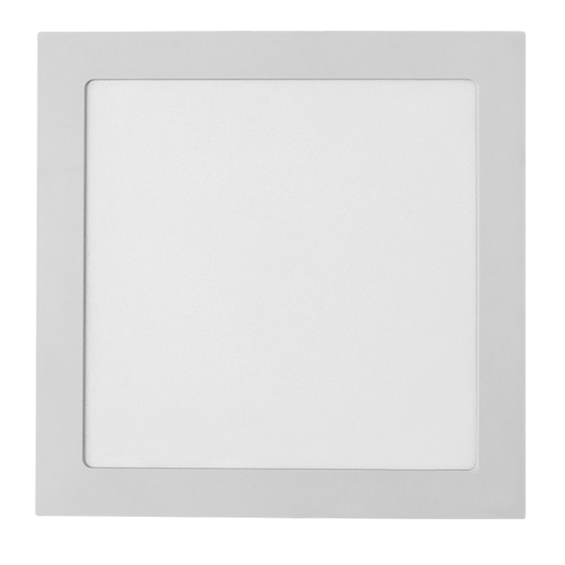 Painel LED Embutir 24W 6500K 1750LM Quadrado Branco 27CM Eco Bivolt Stella