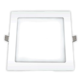 Painel LED Embutir 36W 2700K 2160LM Quadrado Branco 40CM Bivolt Ourolux