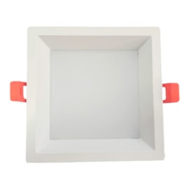 Painel Led Embutir 36W 6500K 3600Lm Recuado Quadrado Branco Luminatti