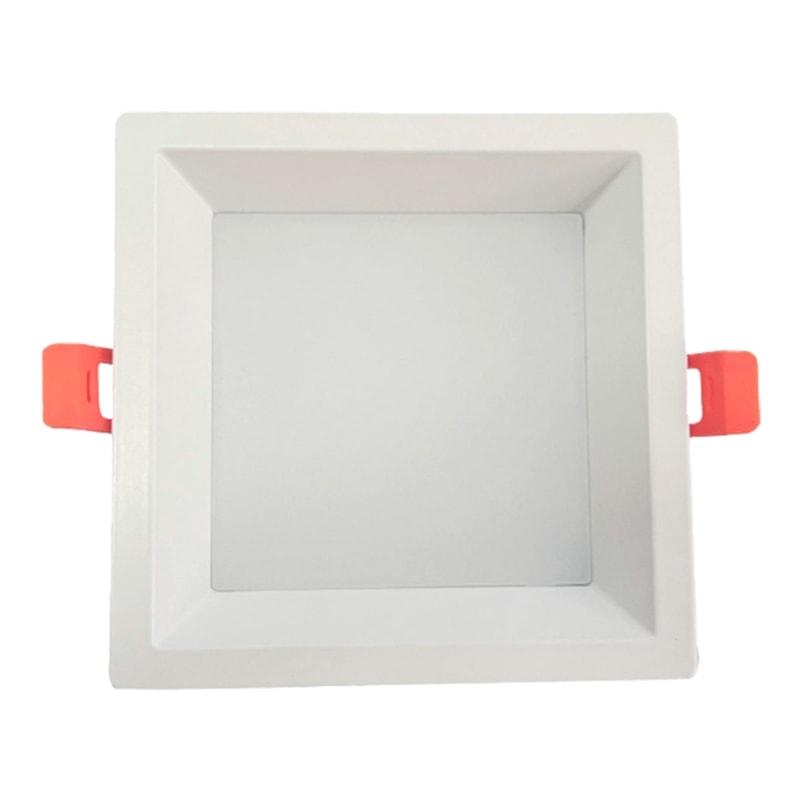 Painel Led Embutir 36W 6500K 3600Lm Recuado Quadrado Branco Luminatti