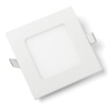 Painel Led Embutir 4W 3000K 300Lm Quadrado Branco 10,5Cm Bivolt Lumepetro