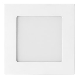 Painel Led Embutir  6w 3000k 350lm Quadrado Branco 12,8cm  Eco Bivolt Stella