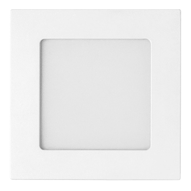 Painel Led Embutir  6w 6500k 400lm Quadrado Branco 12,8cm  Eco Bivolt Stella