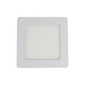 Painel LED Embutir Slim Quadrado 6W Luz Branco Quente Bronzearte