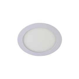 Painel LED Embutir Slim Redondo 12W Luz Branco Neutro Bronzearte