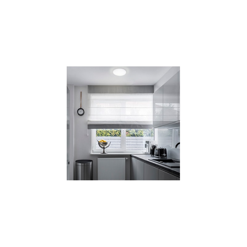 Painel LED Frameless Embutir e Sobrepor Redondo 32W 4000K 3200LM 22CM Bivolt TASCHIBRA