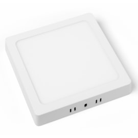 Painel Led Sobrepor 12W 4000K 840Lm Quadrado Branco 17Cm Lumepetro