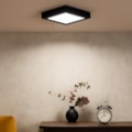 Painel Led Sobrepor 20W 5700K 1375Lm Quadrado Preto 22Cm Bivolt Save Energy