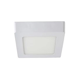 Painel LED Sobrepor Home Quadrado 6W Luz Branco Frio Bronzearte