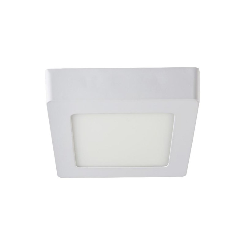 Painel LED Sobrepor Home Quadrado 6W Luz Branco Quente Bronzearte