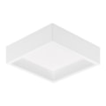 Painel LED Sobrepor Recuado 12w Branco Neutro 1250lm Bivolt Preto Quadrado Stella