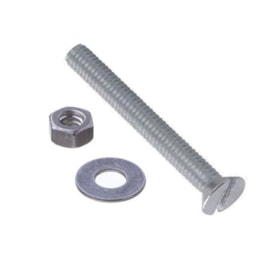Parafuso Máquina Cabeça Chata 1/4x3mm 4 Unidades Proind