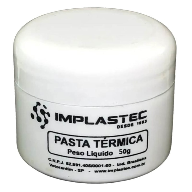 Pasta Térmica 50G Papt0050Pt Pote Implastec