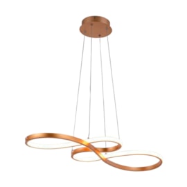 Pendente 75cm Dourado 40W 3000K ou 4000K ou 6500K 2800Lm Bivolt Lp-016A Nitrolux