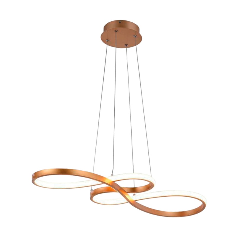 Pendente 75cm Dourado 40W 3000K ou 4000K ou 6500K 2800Lm Bivolt Lp-016A Nitrolux