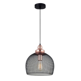 Pendente Aramado PE-056 Preto/Bronze Mais Luz Pendente Aramado PE-056 Preto/Bronze Mais Luz