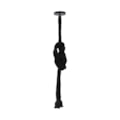 Pendente Corda Preto Com 1.80m 2 Lâmpadas E27 Mb Iluminação