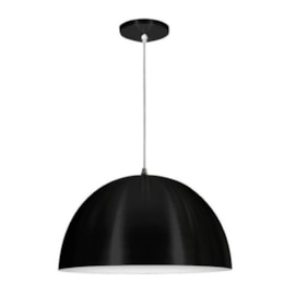 Pendente Cúpula Alumínio Preto/Branco Skylux Pendente Cúpula Alumínio Preto/Branco Skylux
