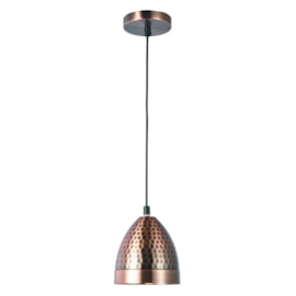 Pendente Cúpula em Metal D140 Cobre e Branco Brilhante Eletrorastro Pendente Cúpula em Metal D140 Cobre e Branco Brilhante Eletrorastro