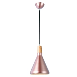 Pendente de Metal D170 Cobre Fosco e Branco Brilhante Eletrorastro Pendente de Metal D170 Cobre Fosco e Branco Brilhante Eletrorastro
