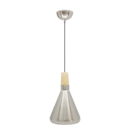Pendente de Metal D170 Níquel Fosco e Branco Brilhante Eletrorastro Pendente de Metal D170 Níquel Fosco e Branco Brilhante Eletrorastro