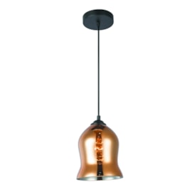 Pendente de Vidro D160 Cobre Eletrorastro Pendente de Vidro D160 Cobre Eletrorastro