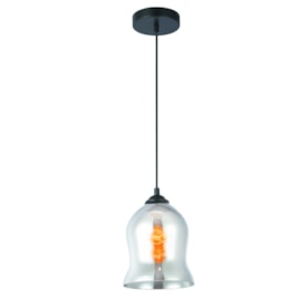 Pendente de Vidro D160 Fumê Eletrorastro Pendente de Vidro D160 Fumê Eletrorastro