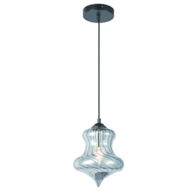 Pendente de Vidro D180 Fumê Eletrorastro Pendente de Vidro D180 Fumê Eletrorastro