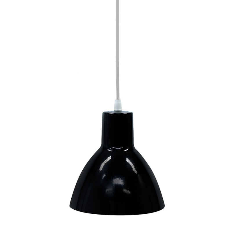 Pendente Design Preto 1 Lâmpada E27 Td-622/1 Taschibra