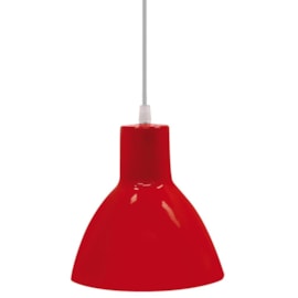 Pendente Design Vermelho 1 Lâmpada E27 Td-622/1 Taschibra