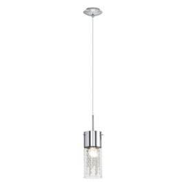 Pendente Diamond Cromado Eglo Pendente Diamond Cromado Eglo