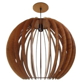 Pendente Esfera 45cm Madeira Classic Lar Pendente Esfera 45cm Madeira Classic Lar
