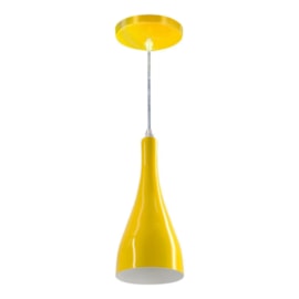 Pendente Garrafa Alumínio Amarelo Skylux Pendente Garrafa Alumínio Amarelo Skylux