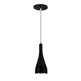 Pendente Garrafa Alumínio Preto Skylux Pendente Garrafa Alumínio Preto Skylux