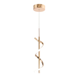 Pendente Led  10W 3000K Ou 4000K Ou 6500K 700Lm Dourado Bivolt Nitrolux