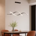 Pendente Led 35W 4000K 2450Lm Preto 110Cm Bivolt Nitrolux